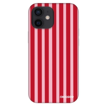 Hülle für Apple iPhone 12 mini - Lines red