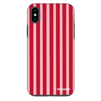 Hülle für Apple iPhone XS Max - Lines red