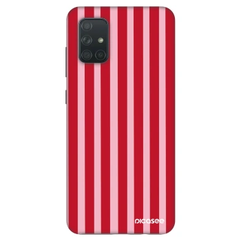 Hülle für Samsung Galaxy A71 A715F - Lines red