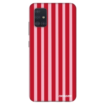 Hülle für Samsung Galaxy A51 A515F - Lines red