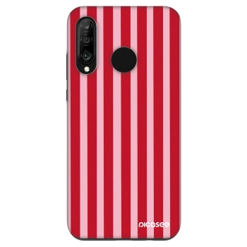 Hülle für Huawei P30 Lite - Lines red