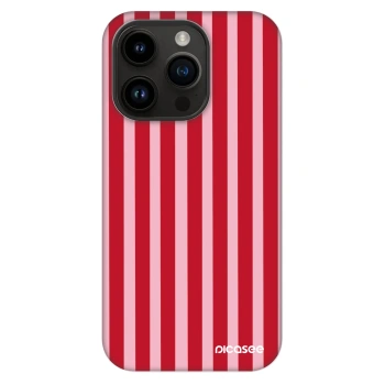 Hülle für Apple iPhone 14 Pro - Lines red