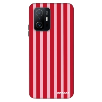 Hülle für Xiaomi 11T - Lines red