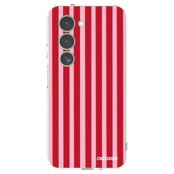 Picasee Xiaomi Redmi 15 5G Hülle - Transparentes Silikon - Lines red