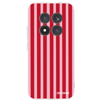 Picasee Xiaomi Redmi Note 15 Pro+ Hülle - Transparentes Silikon - Lines red