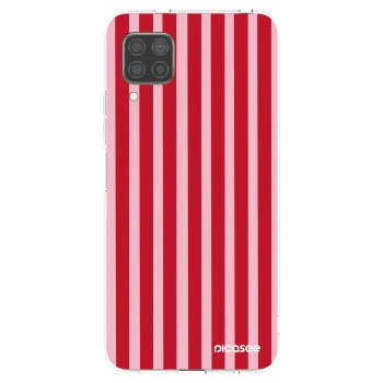 Picasee Huawei P40 Lite Hülle - Transparentes Silikon - Lines red