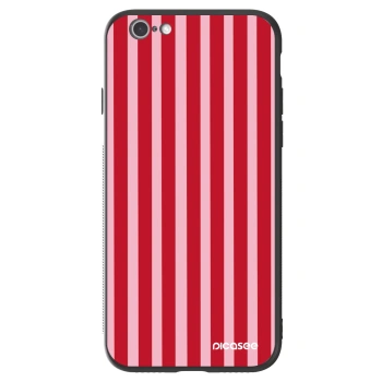 Hülle für Apple iPhone 6/6S - Lines red