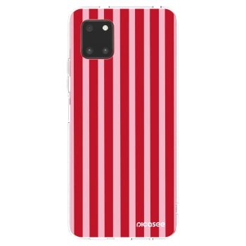 Picasee Samsung Galaxy Note 10 Lite N770F Hülle - Transparentes Silikon - Lines red
