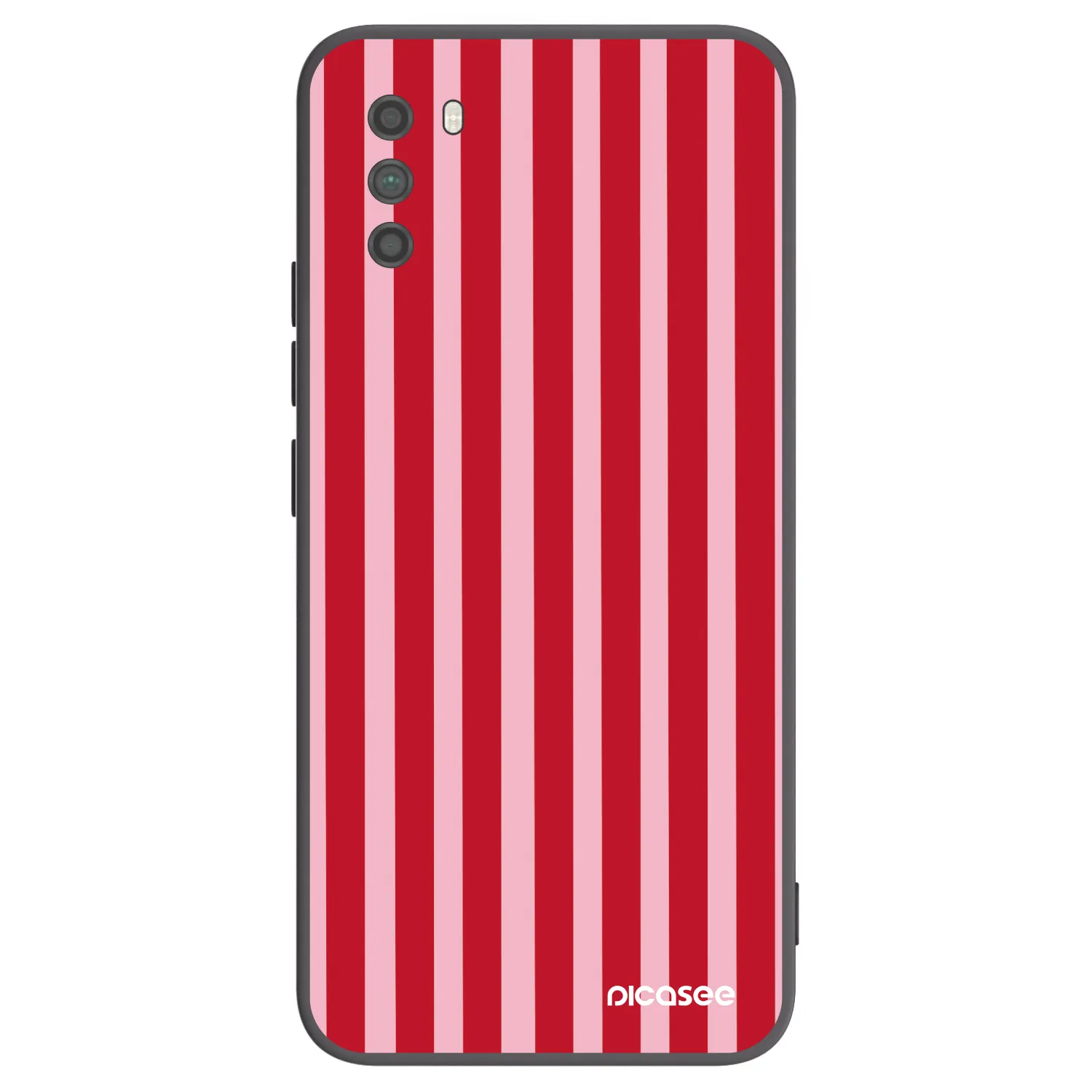 Picasee Xiaomi Poco M3 Hülle - Schwarzes Silikon - Lines red