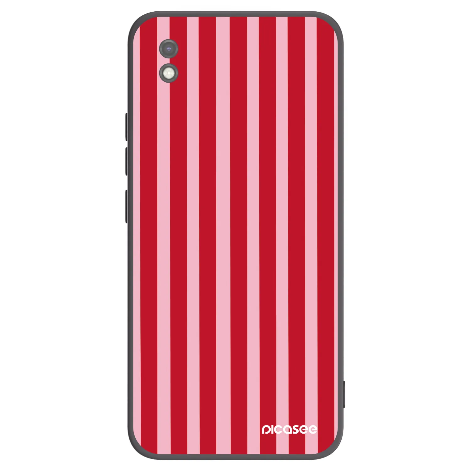 Picasee Xiaomi Redmi 9AT Hülle - Schwarzes Silikon - Lines red