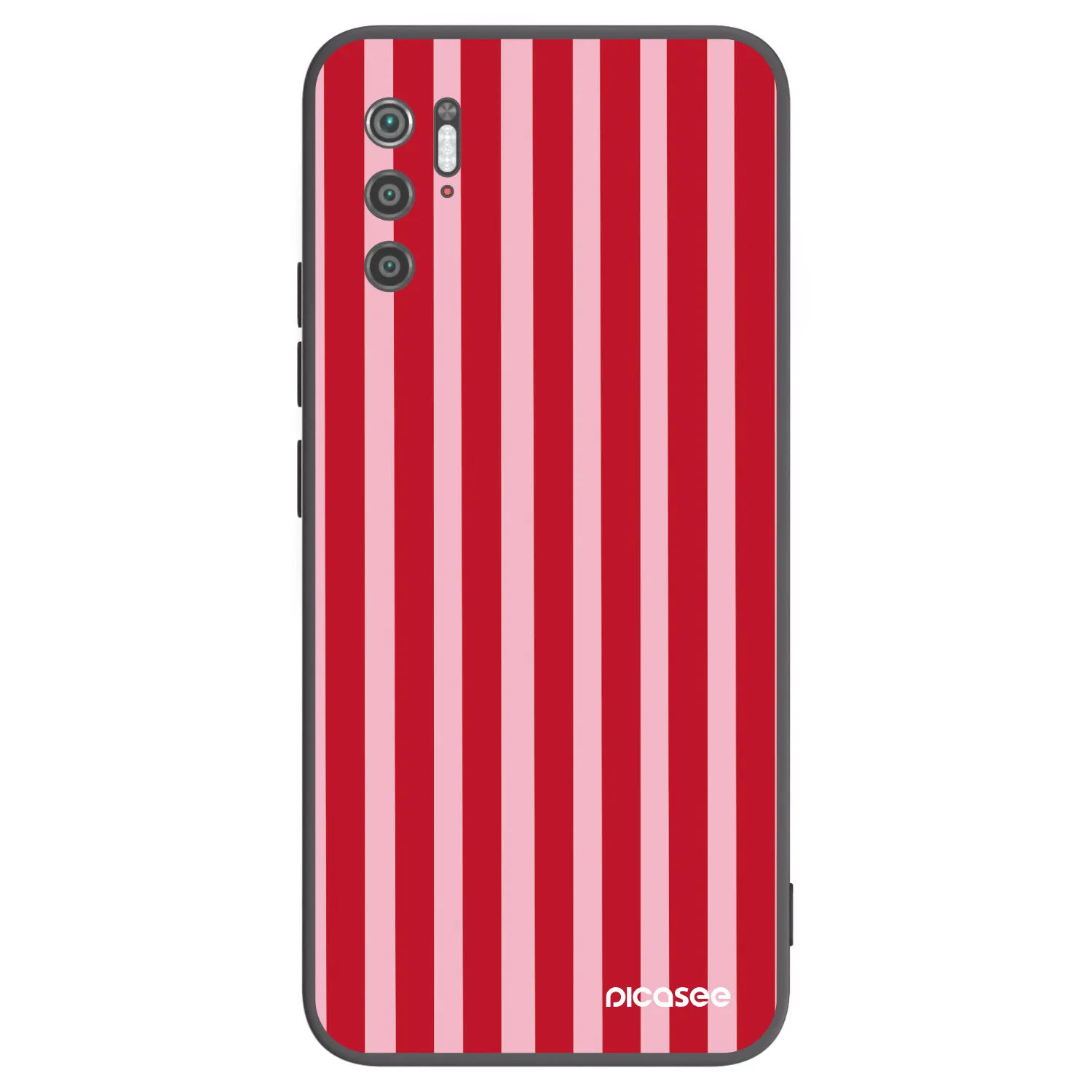 Picasee Xiaomi Poco M3 Pro 5G Hülle - Schwarzes Silikon - Lines red
