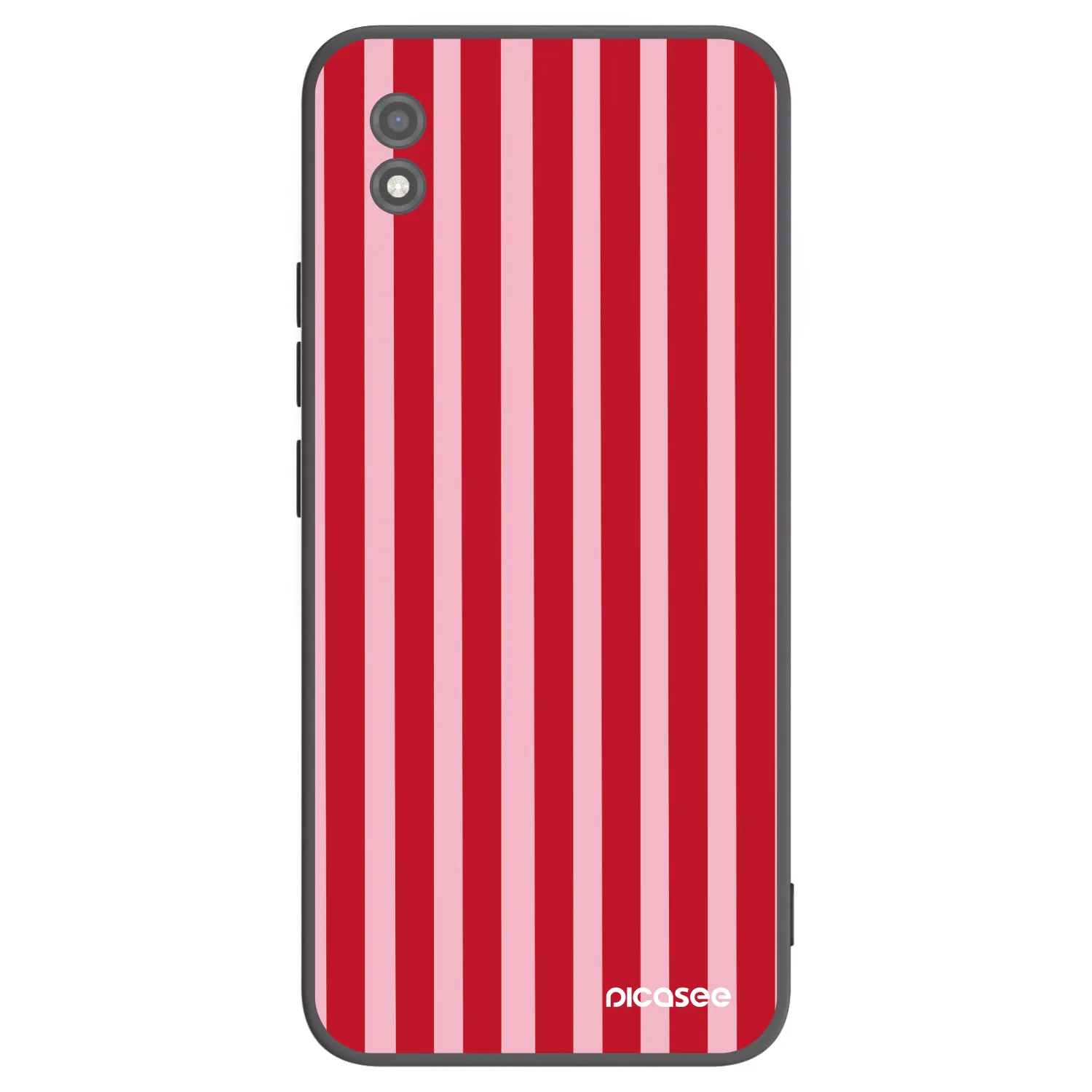 Picasee Realme C11 (2021) Hülle - Schwarzes Silikon - Lines red
