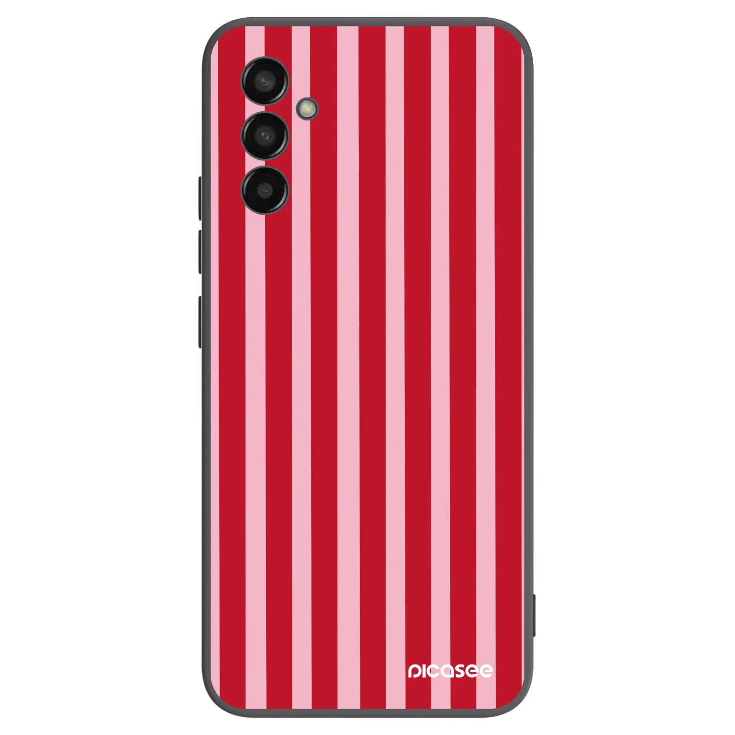 Picasee Samsung Galaxy M13 M135F Hülle - Schwarzes Silikon - Lines red
