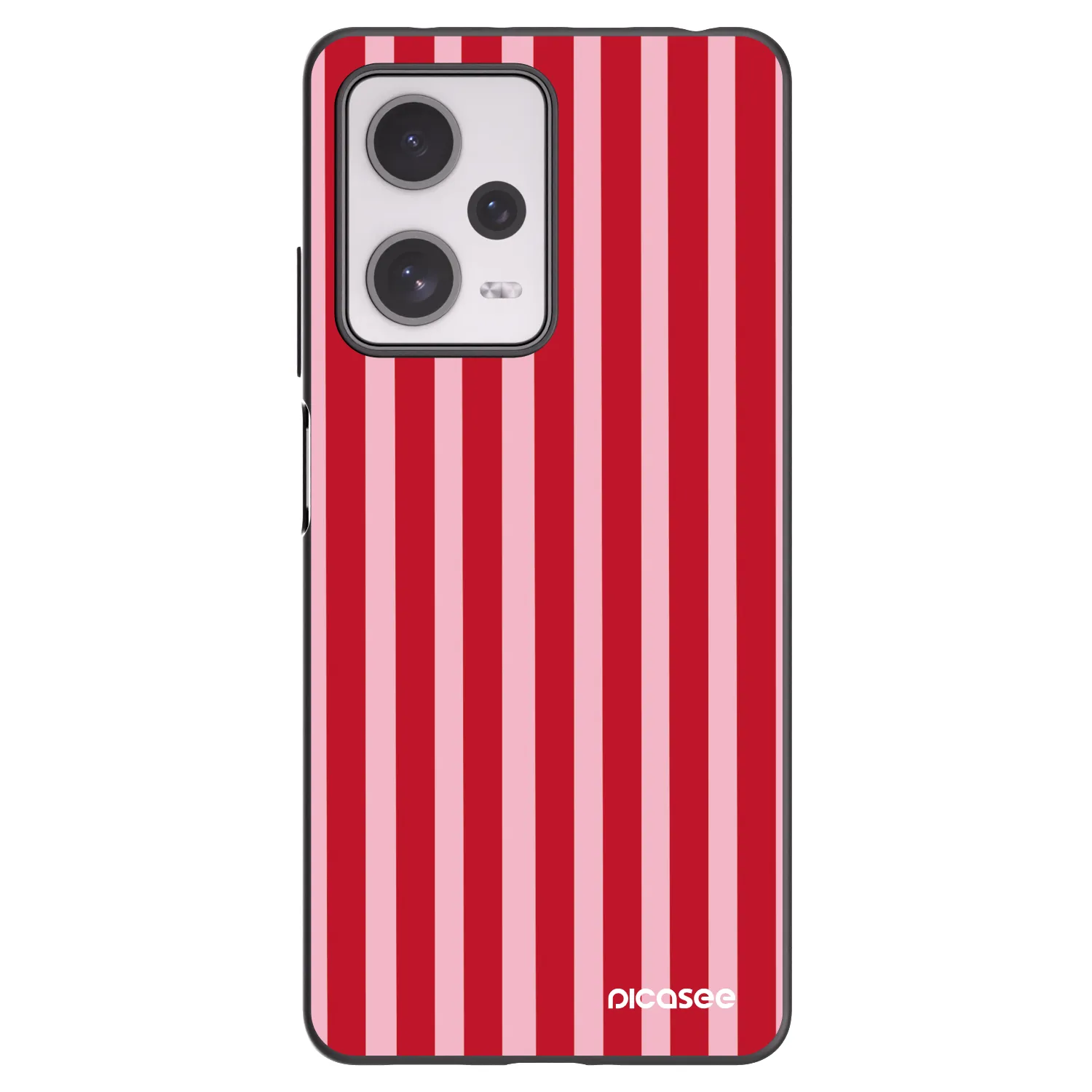 Picasee Xiaomi Redmi Note 12 Pro+ 5G Hülle - Schwarzes Silikon - Lines red