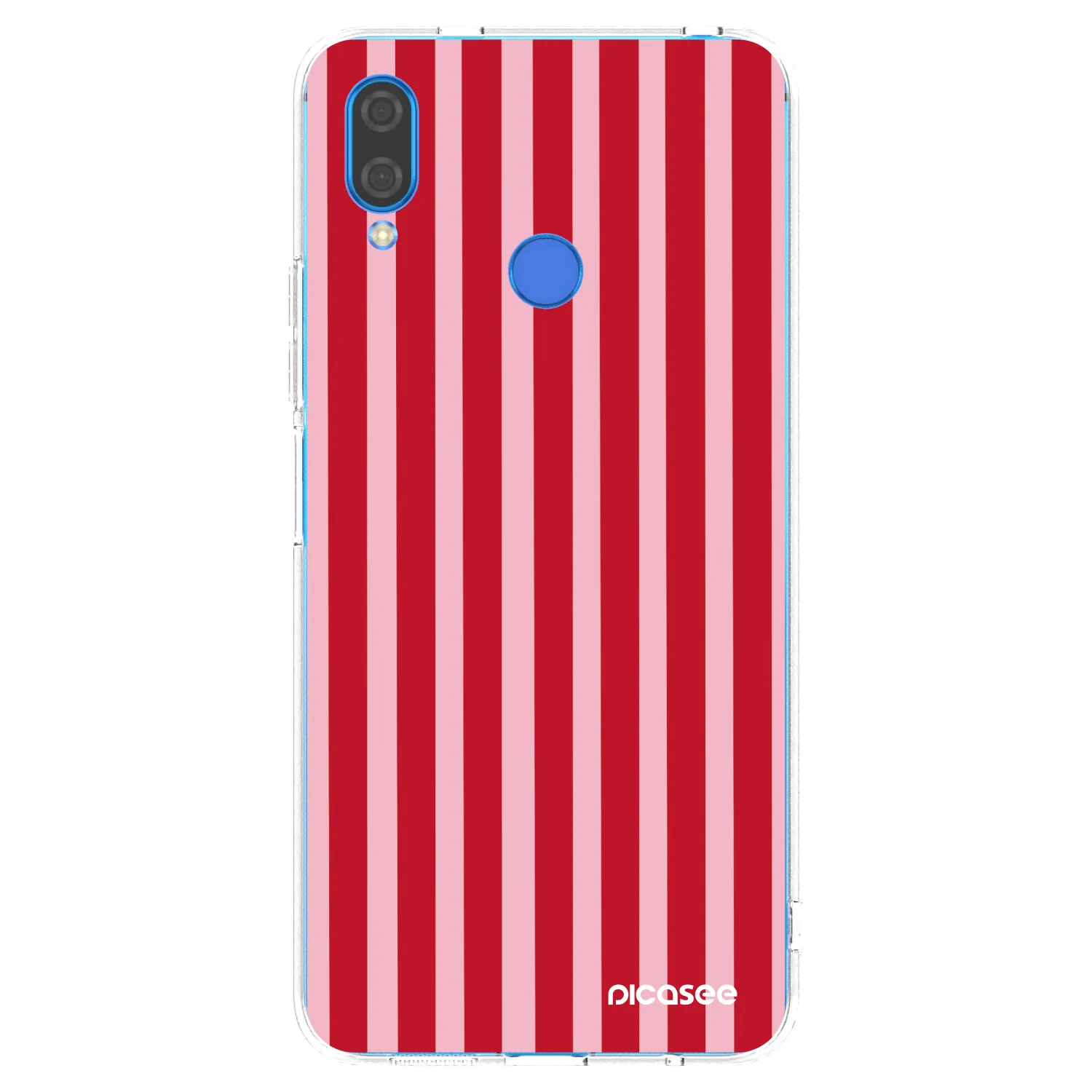 Picasee Huawei Nova 3i Hülle - Transparentes Silikon - Lines red