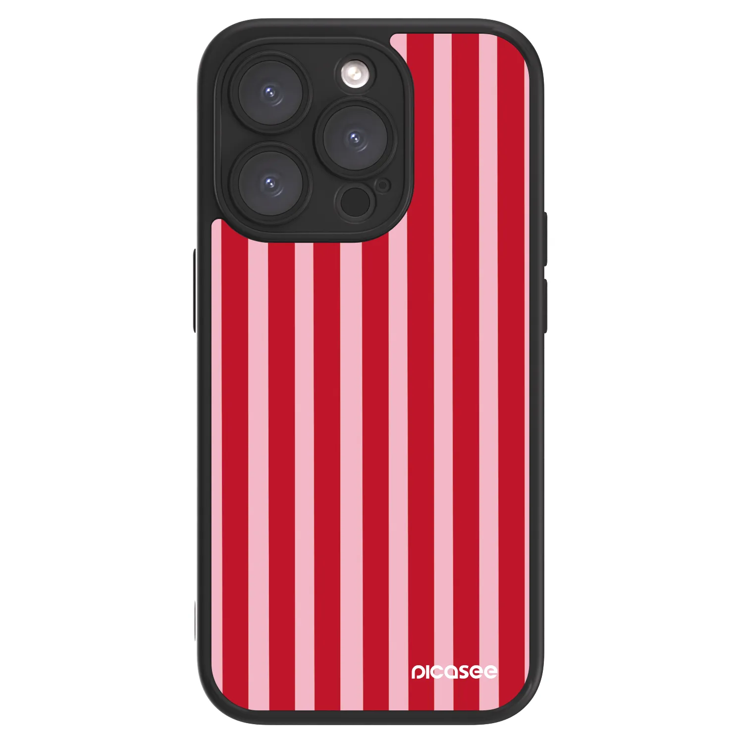 Picasee ULTIMATE CASE MagSafe für Apple iPhone 15 Pro - Lines red