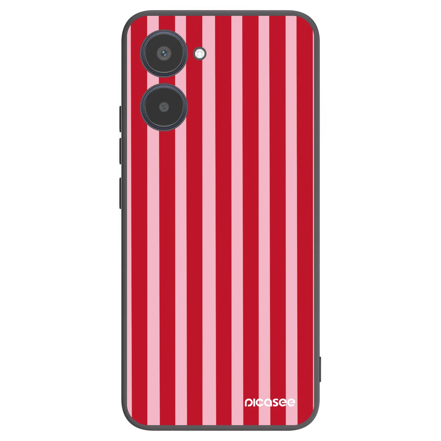 Picasee Realme 10 4G Hülle - Schwarzes Silikon - Lines red