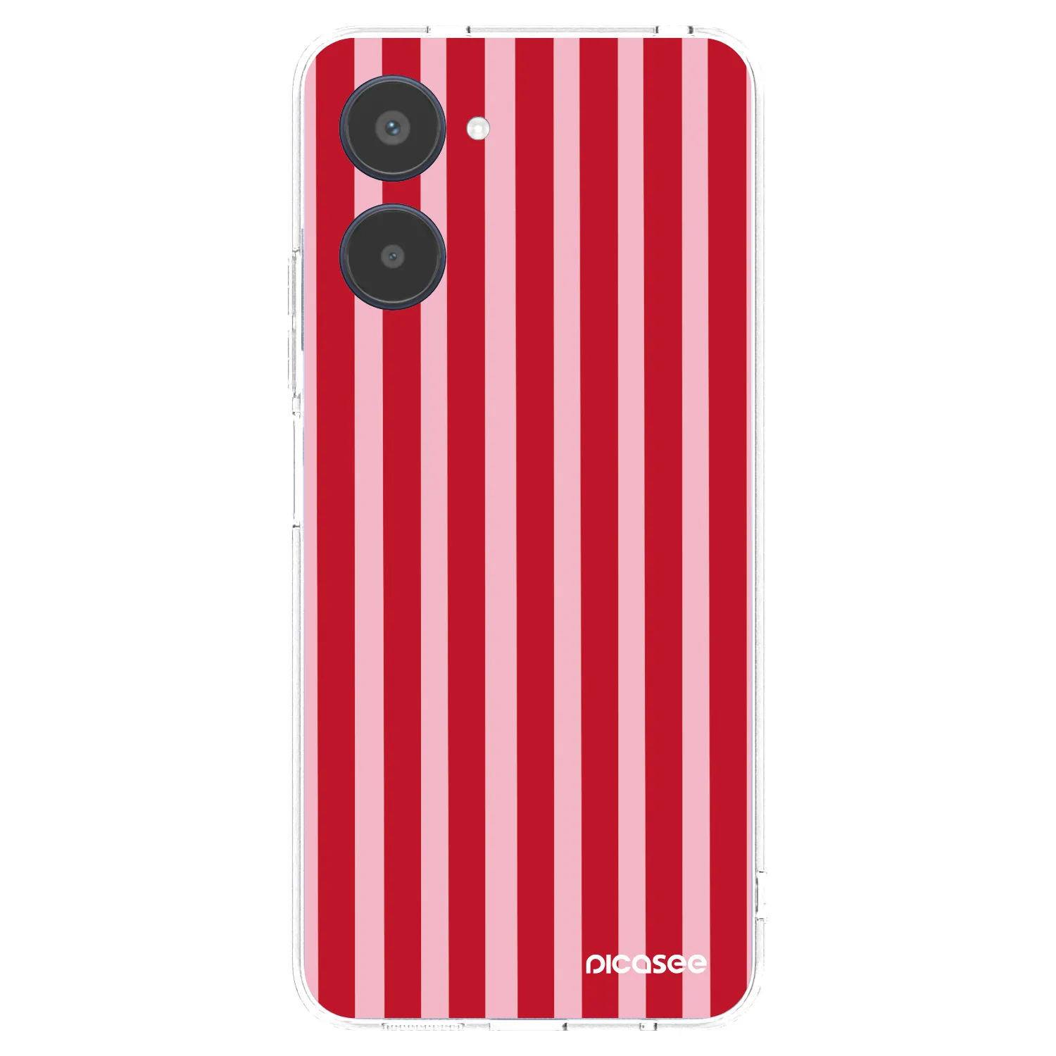 Picasee Realme 10 4G Hülle - Transparentes Silikon - Lines red