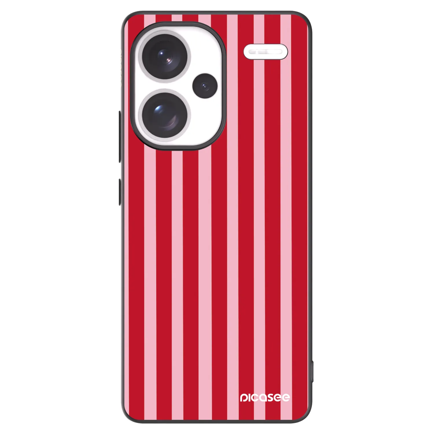 Picasee Xiaomi Redmi Note 13 Pro+ 5G Hülle - Schwarzes Silikon - Lines red