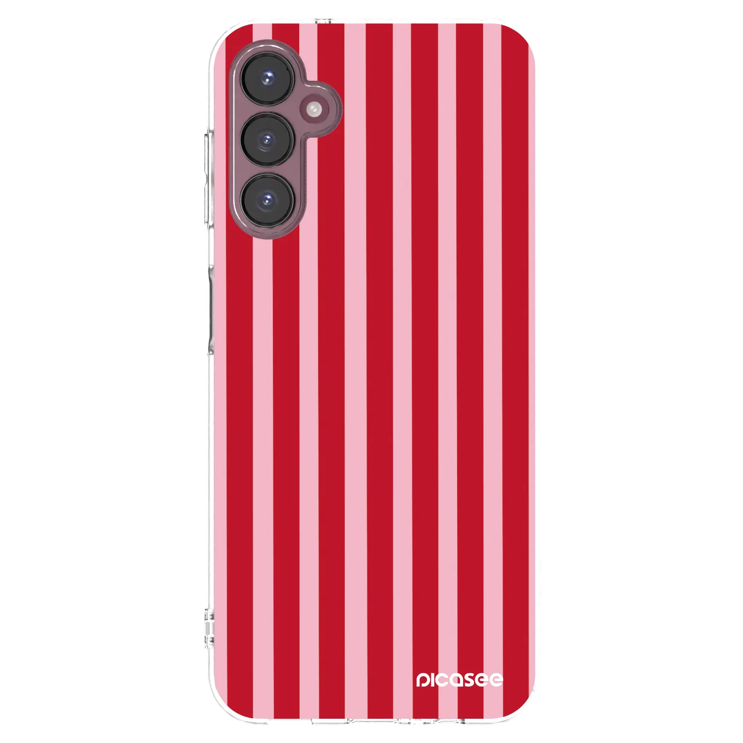 Picasee Samsung Galaxy A05s A057G Hülle - Transparentes Silikon - Lines red
