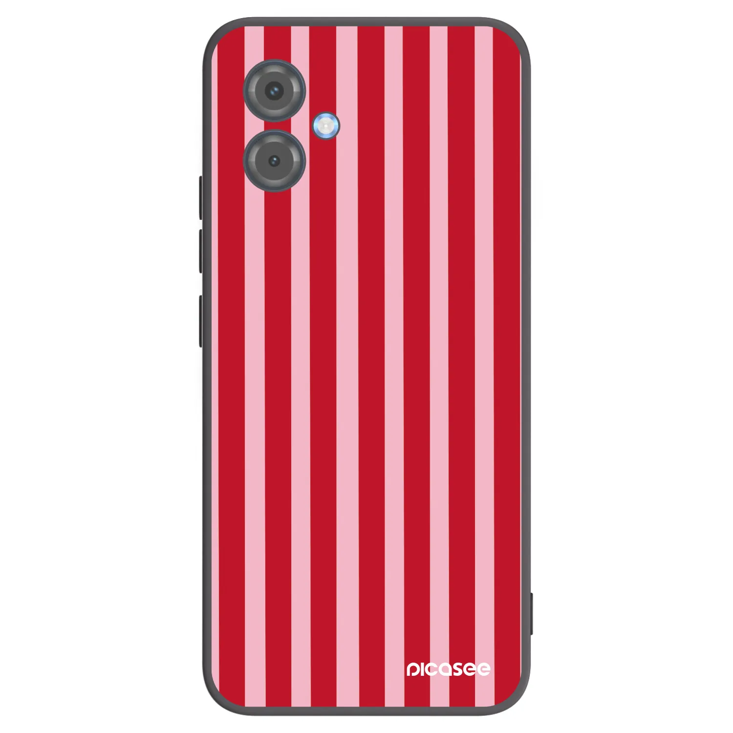 Picasee Motorola Moto G14 Hülle - Schwarzes Silikon - Lines red