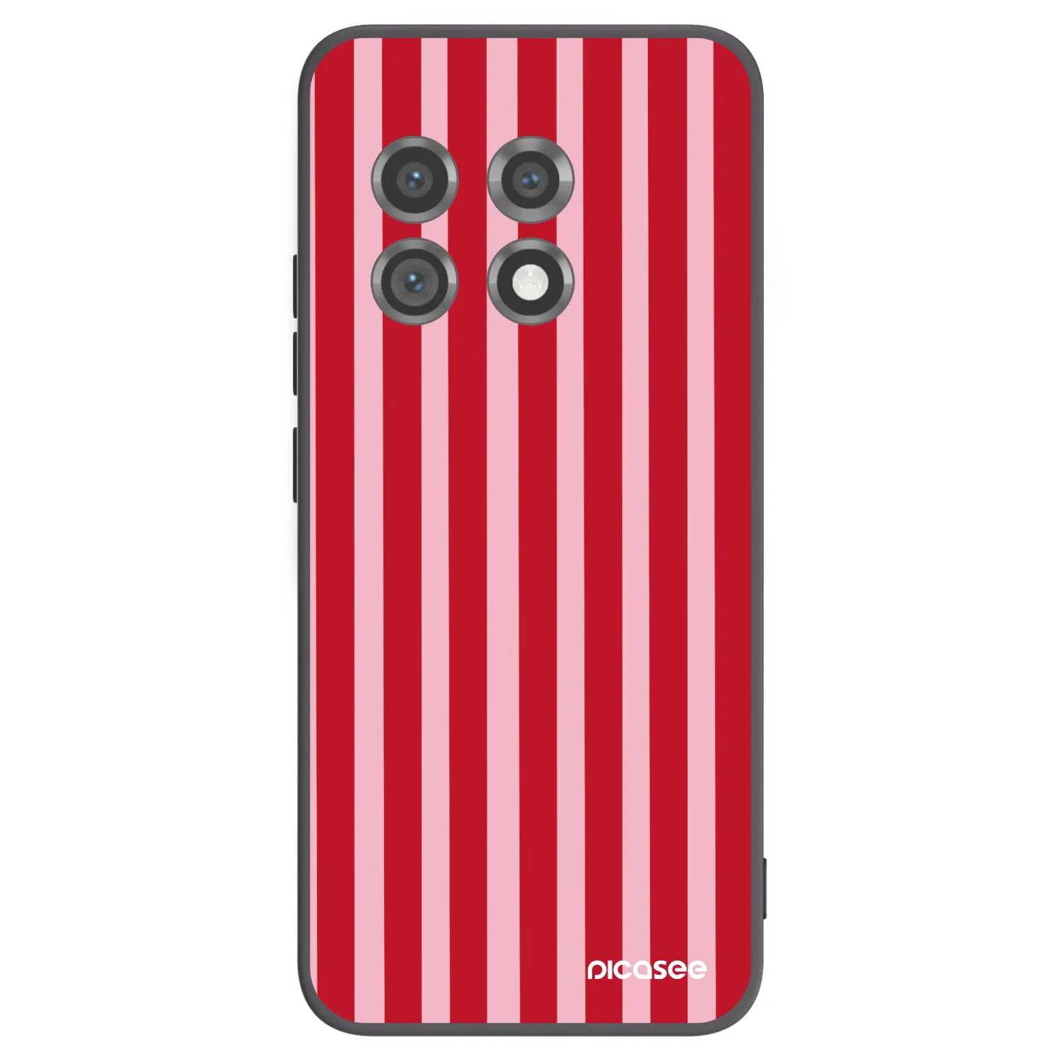 Picasee OnePlus 11 5G Hülle - Schwarzes Silikon - Lines red