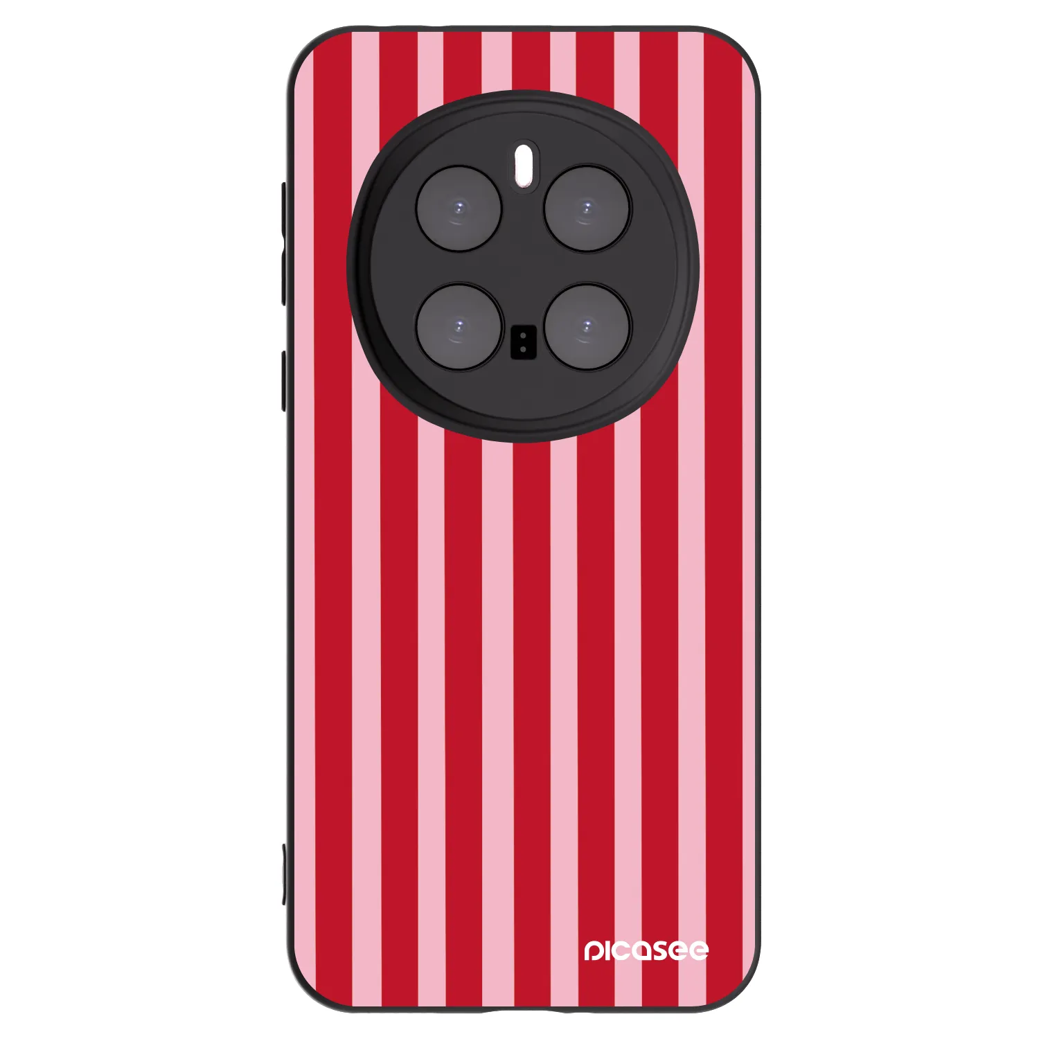 Picasee Honor Magic7 Pro 5G Hülle - Schwarzes Silikon - Lines red