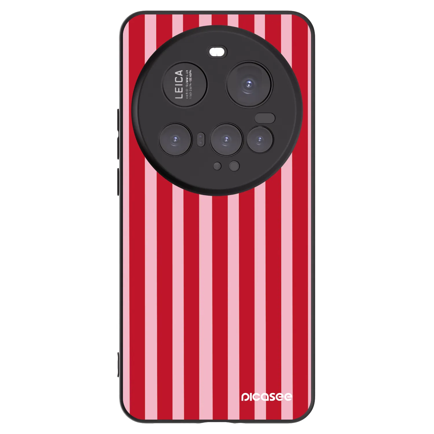 Picasee Xiaomi 15 Ultra Hülle - Schwarzes Silikon - Lines red