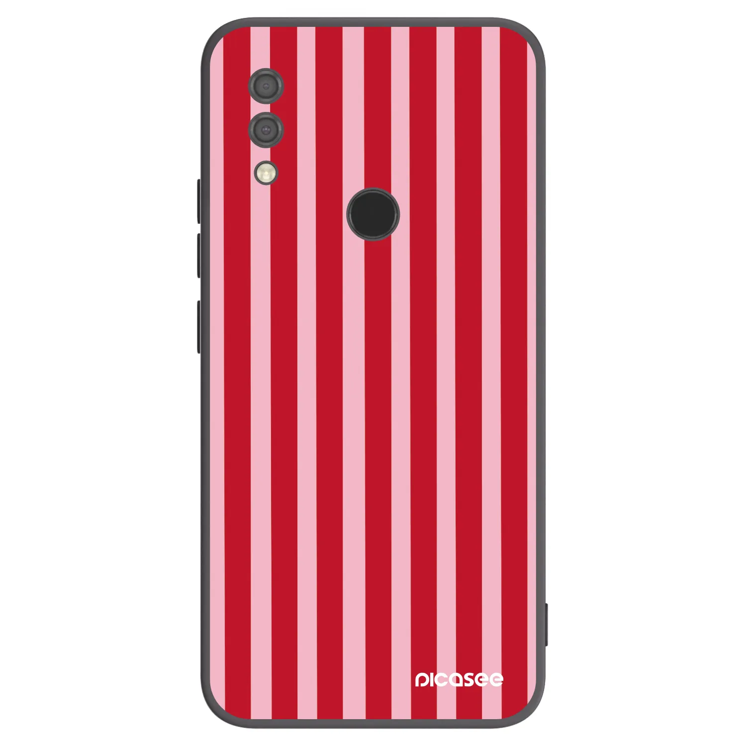 Picasee Xiaomi Redmi 7 Hülle - Schwarzes Silikon - Lines red