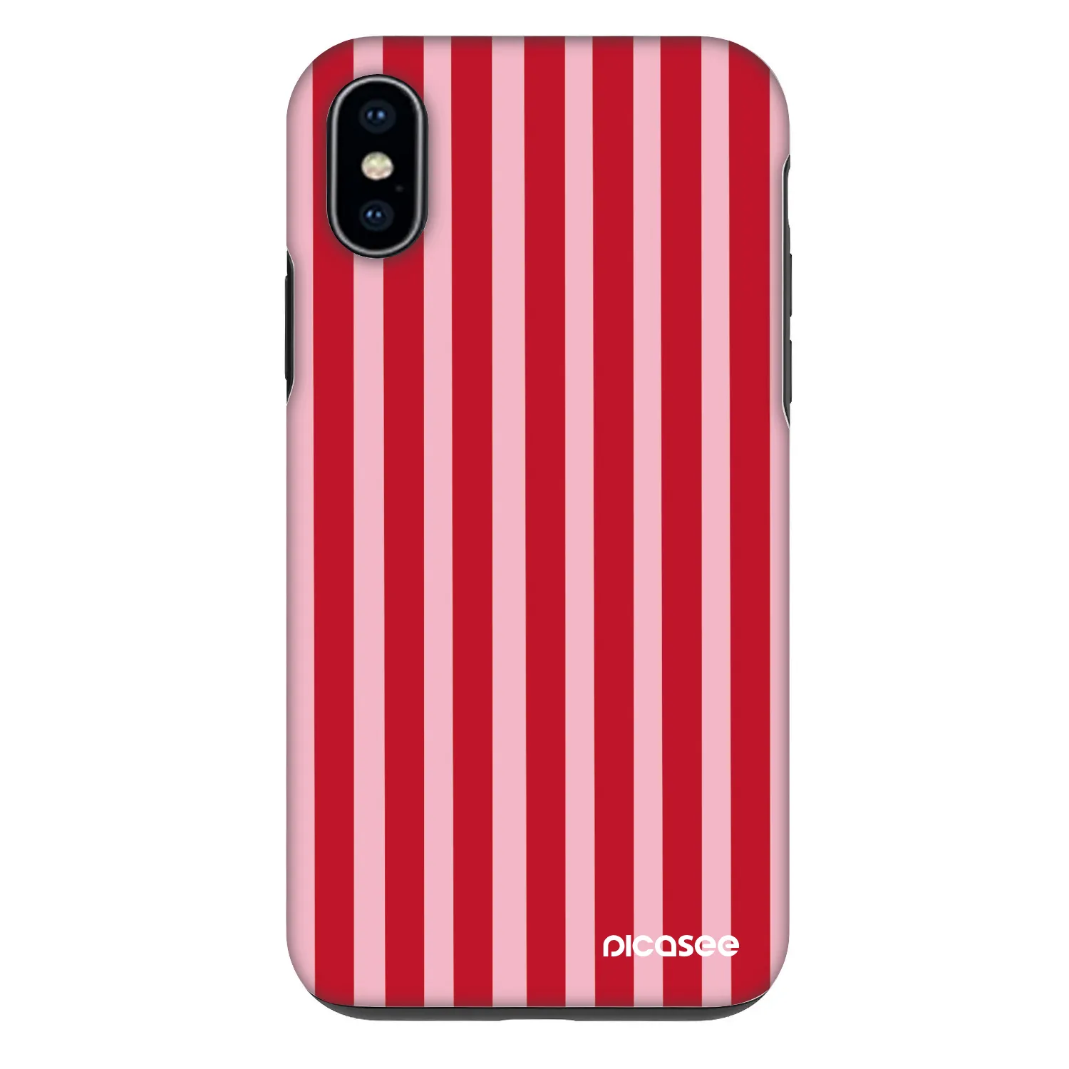 Picasee Fashion Case für Apple iPhone X/XS - Lines red