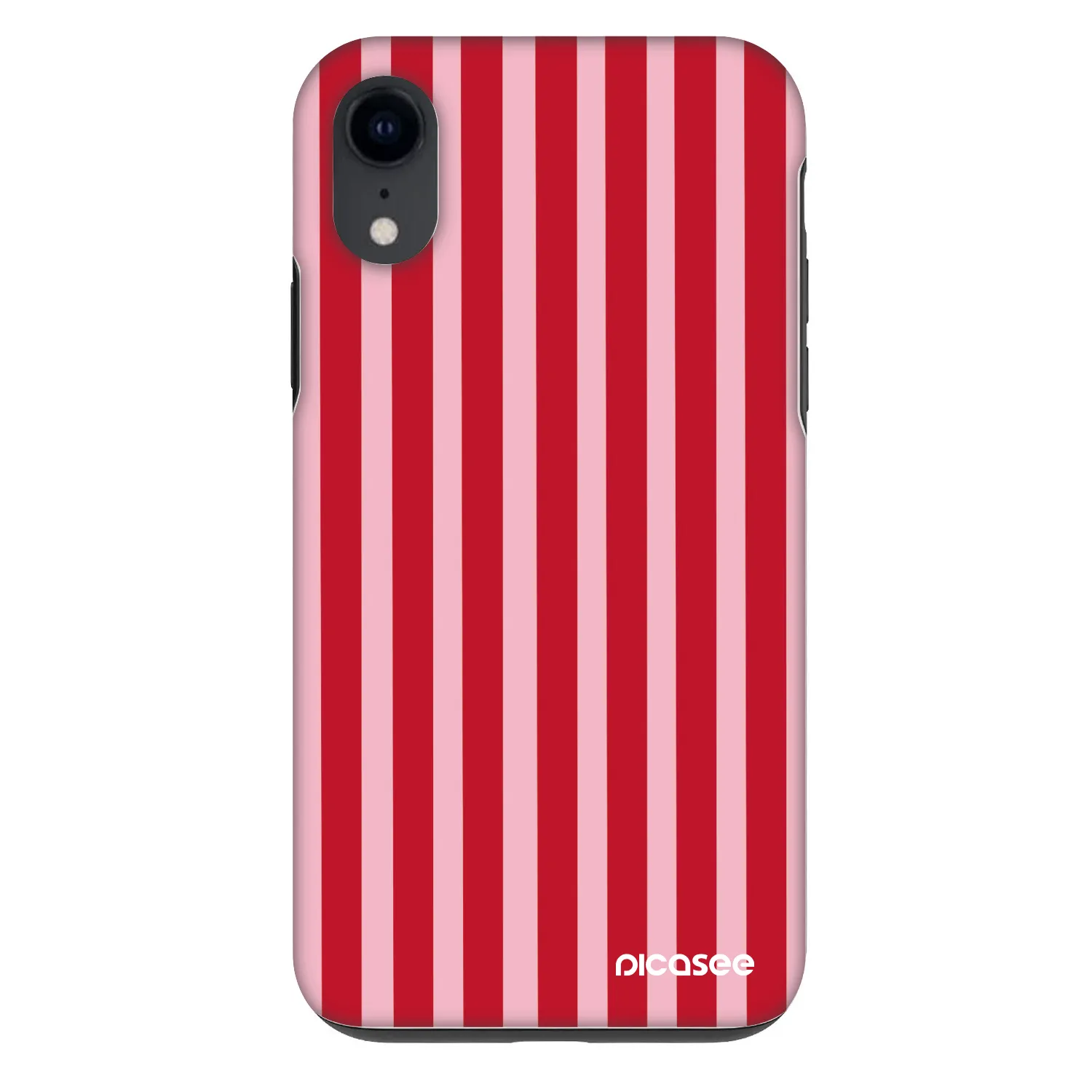 Picasee Fashion Case für Apple iPhone XR - Lines red