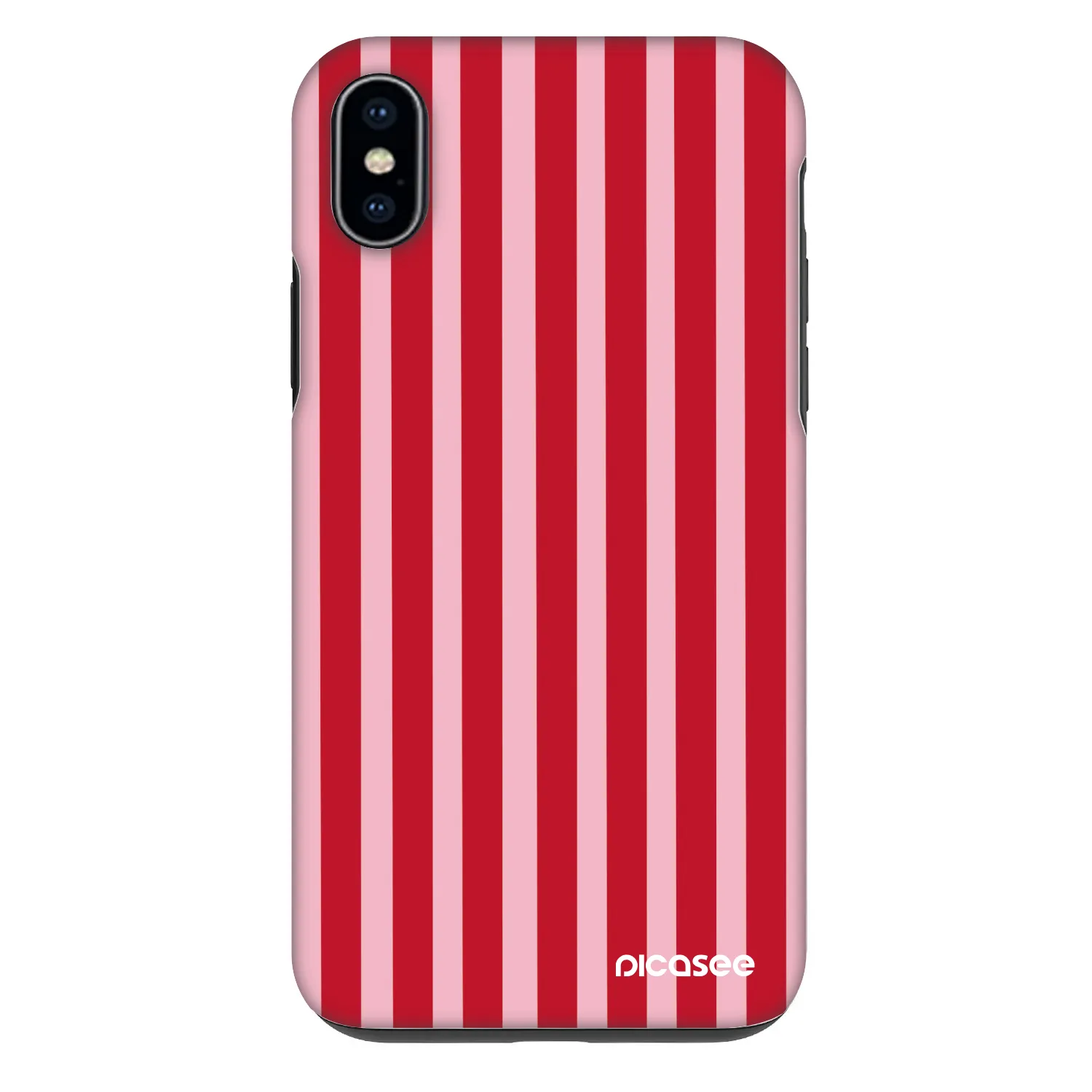 Picasee Fashion Case für Apple iPhone XS Max - Lines red