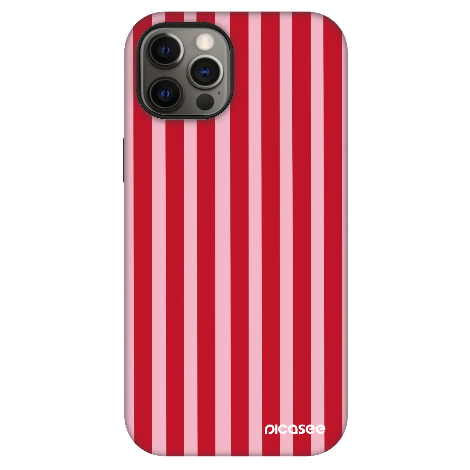 Picasee Fashion Case MagSafe für Apple iPhone 12 - Lines red