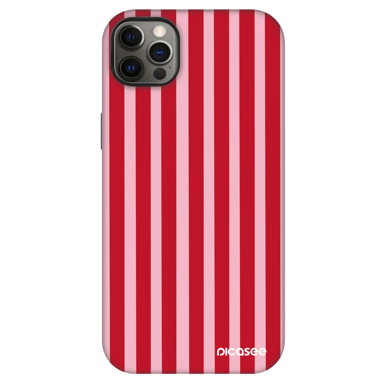 Picasee Fashion Case MagSafe für Apple iPhone 12 Pro Max - Lines red