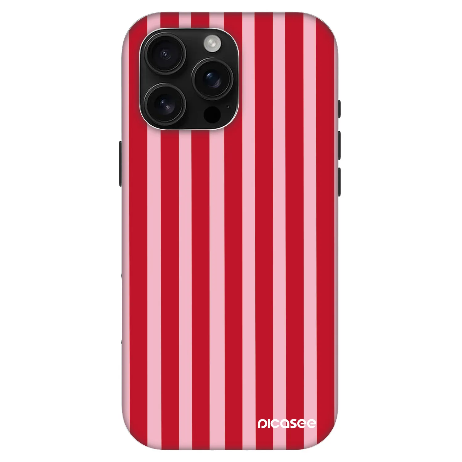 Picasee Fashion Case MagSafe für Apple iPhone 16 Pro Max - Lines red