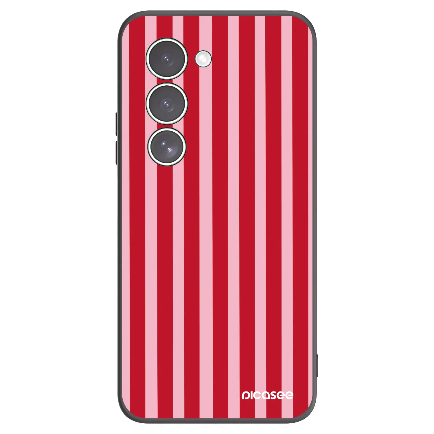 Picasee Xiaomi Redmi 15 5G Hülle - Schwarzes Silikon - Lines red