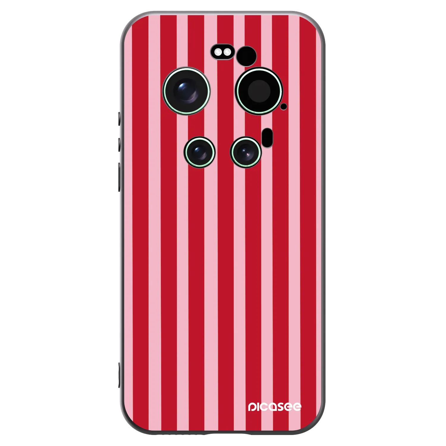 Picasee Xiaomi 17 Ultra Hülle - Schwarzes Silikon - Lines red