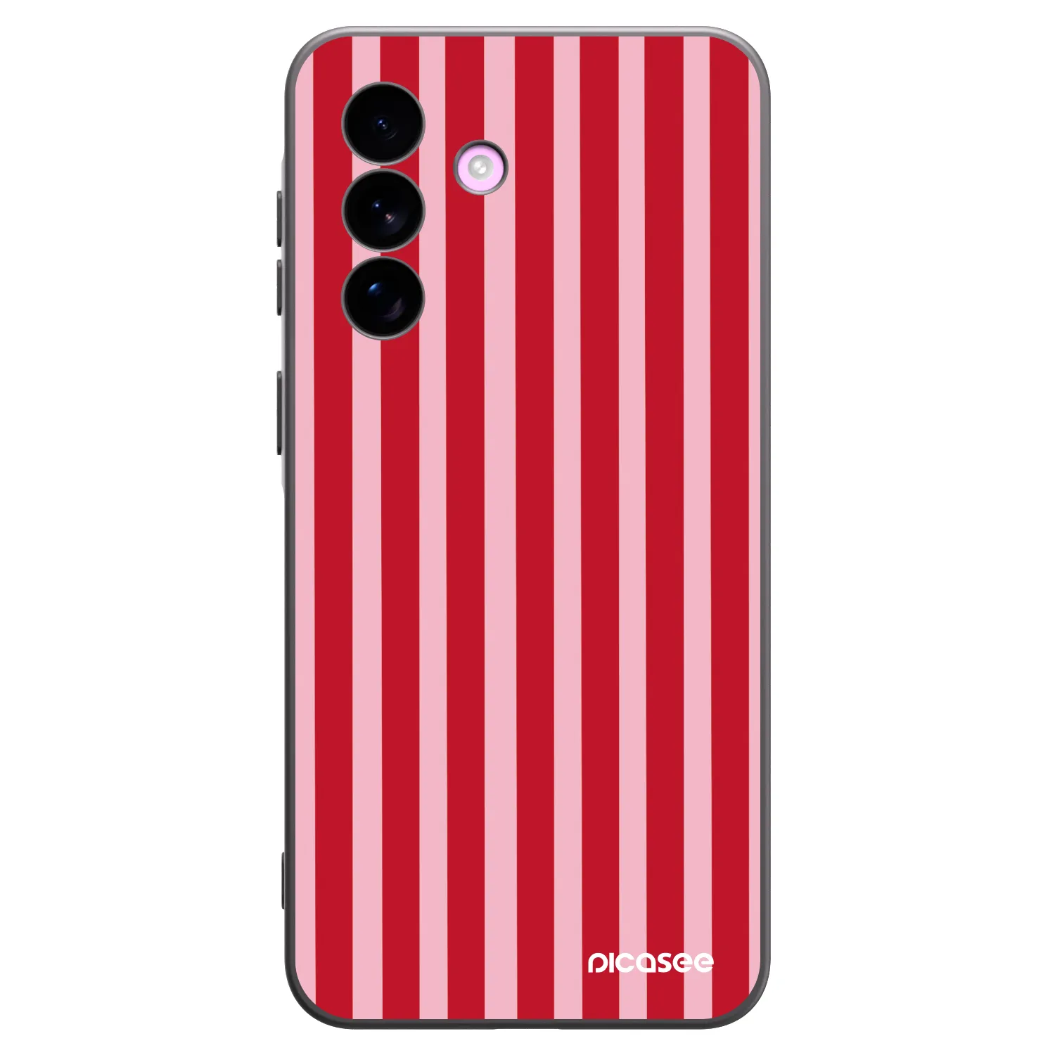 Picasee Samsung Galaxy A57 5G Hülle - Schwarzes Silikon - Lines red