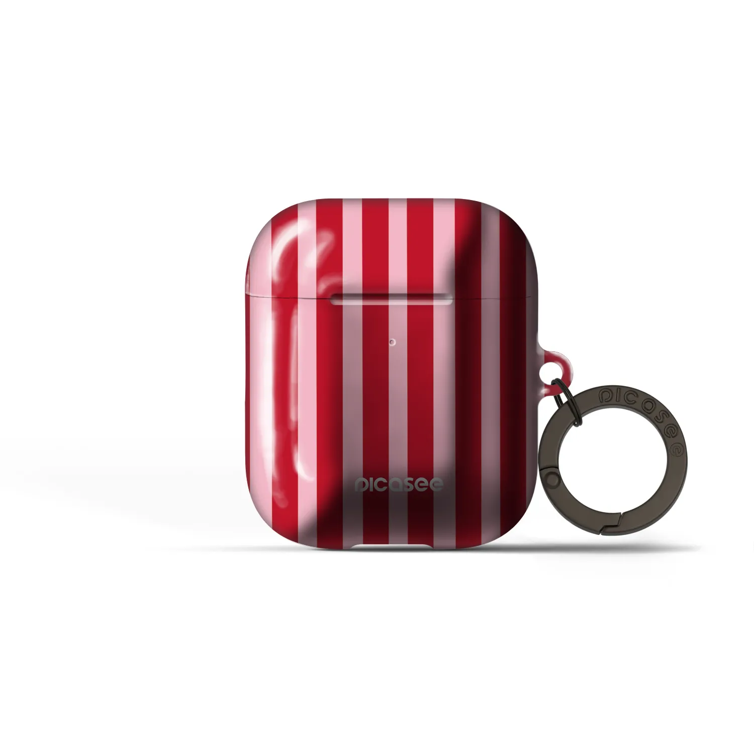 Picasee Obal pro Apple AirPods 1 - Lines red