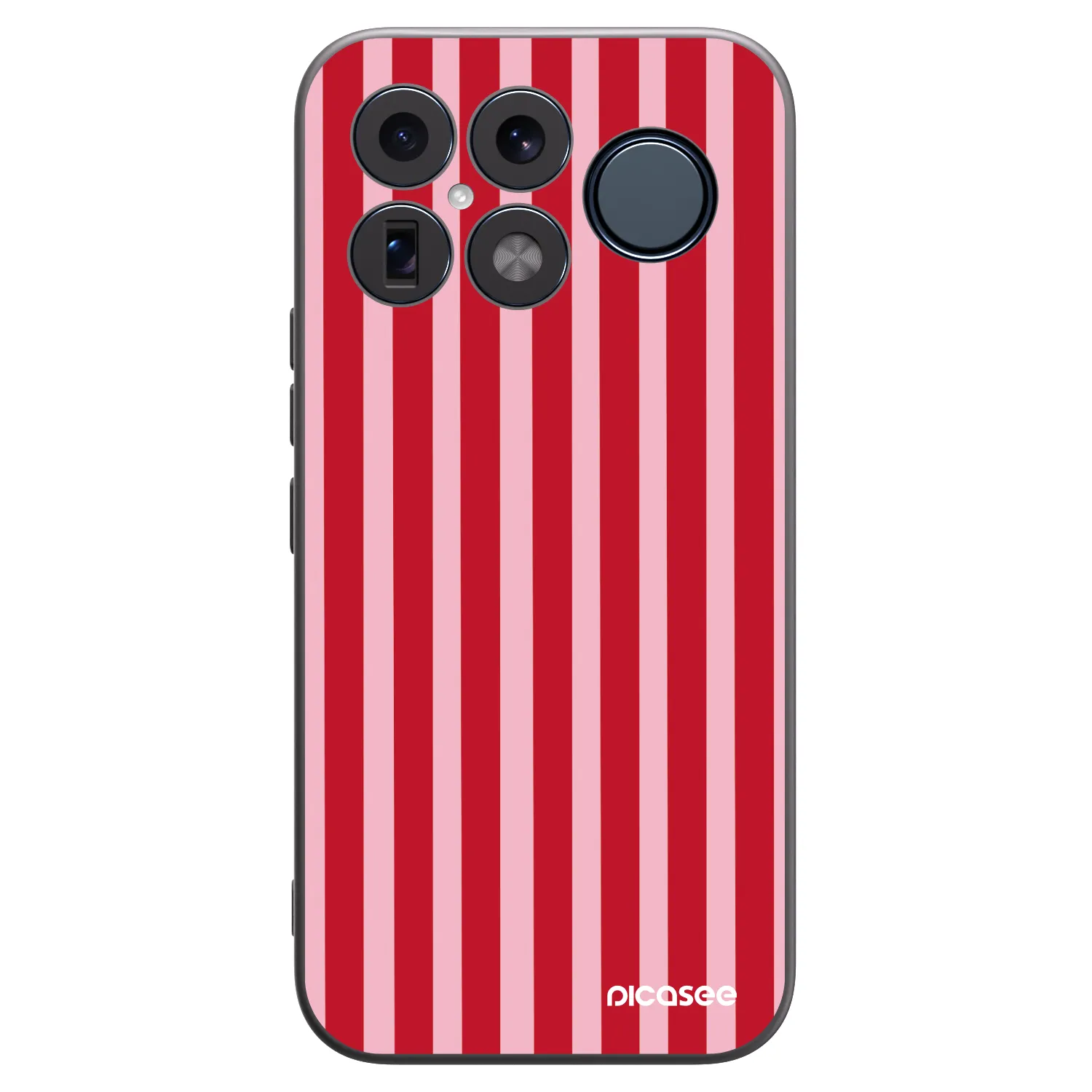 Picasee Xiaomi Poco F8 Ultra Hülle - Schwarzes Silikon - Lines red