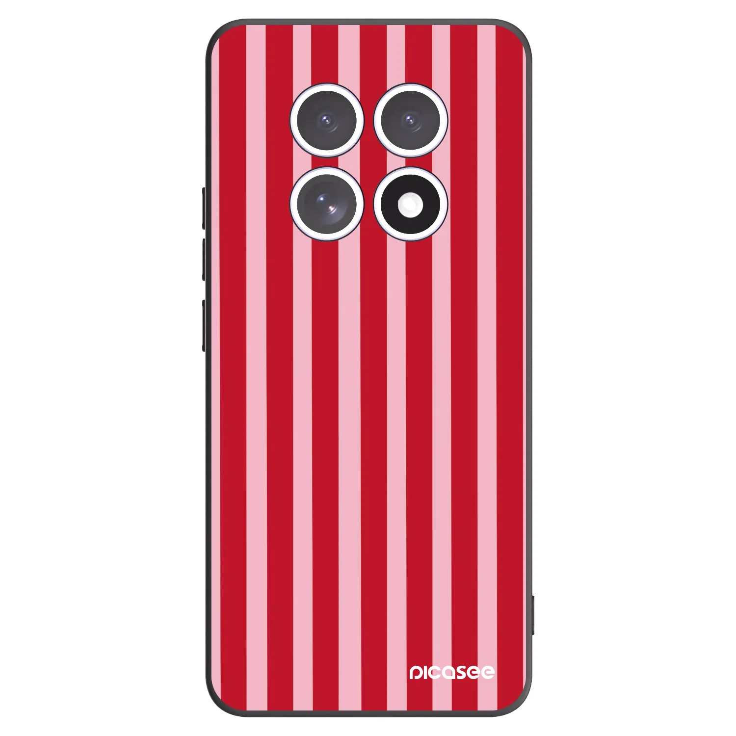 Picasee Xiaomi Redmi Note 15 5G Hülle - Schwarzes Silikon - Lines red