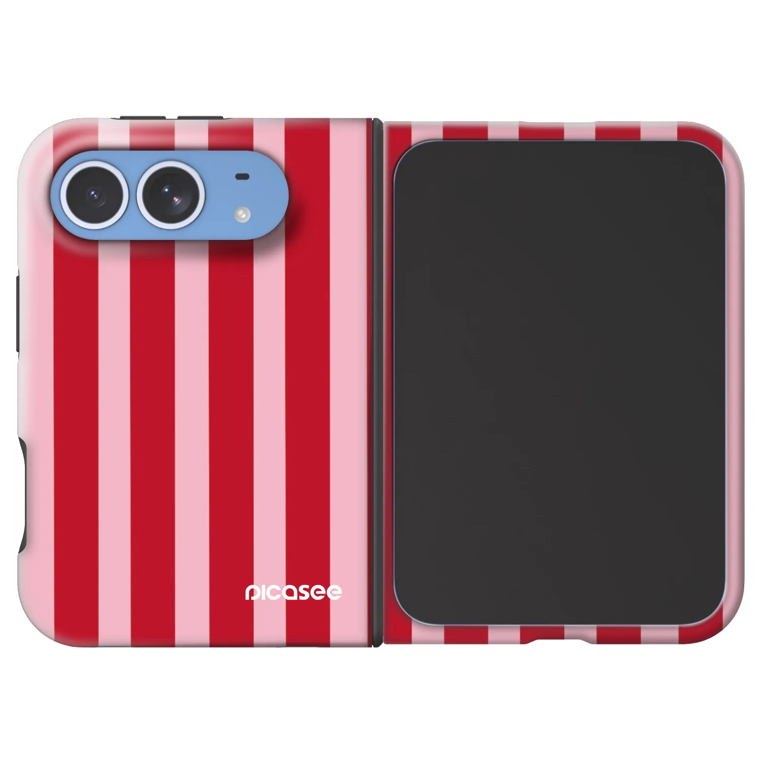 Picasee Fashion Case MagSafe für Apple iPhone Duo - Lines red