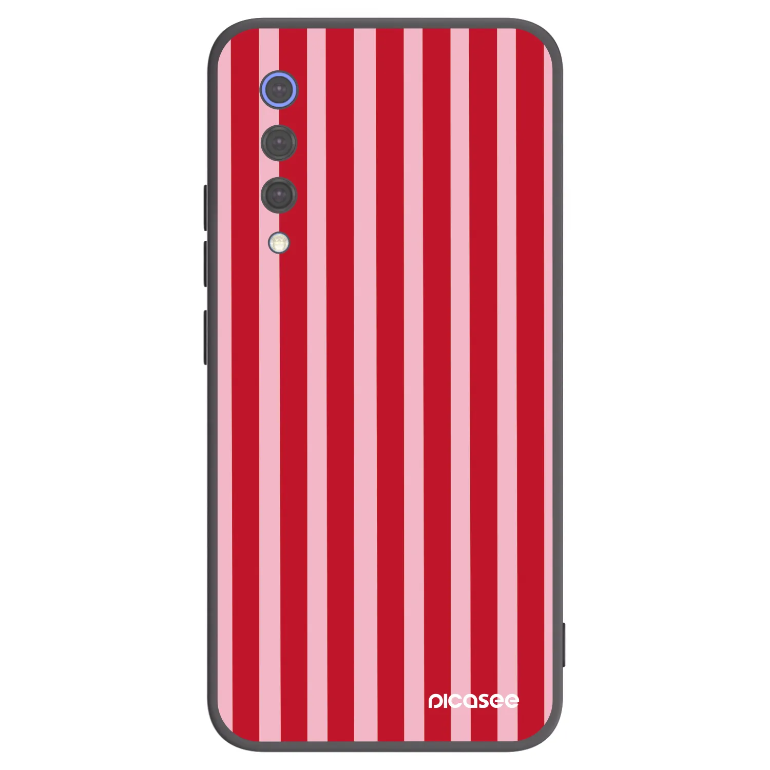 Picasee Xiaomi Mi 9 SE Hülle - Schwarzes Silikon - Lines red