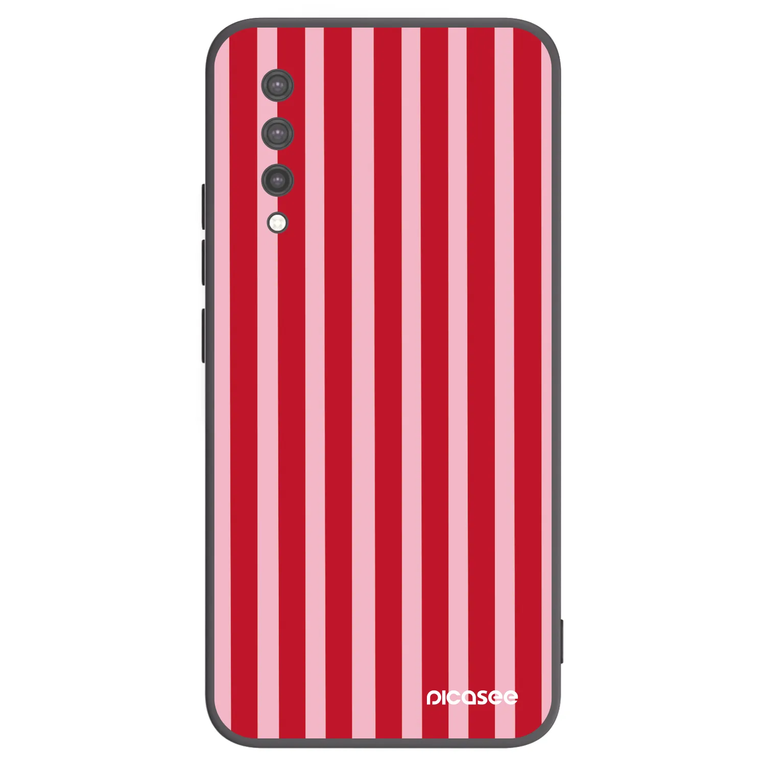 Picasee Xiaomi Mi 9 Lite Hülle - Schwarzes Silikon - Lines red