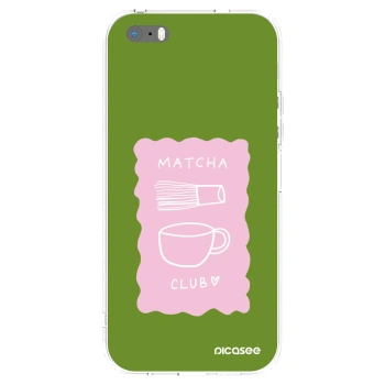 Picasee Apple iPhone 5/5S/SE Hülle - Transparentes Silikon - Matcha club