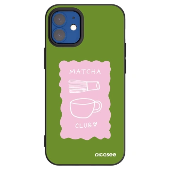Picasee Apple iPhone 12 mini Hülle - Schwarzes Silikon - Matcha club