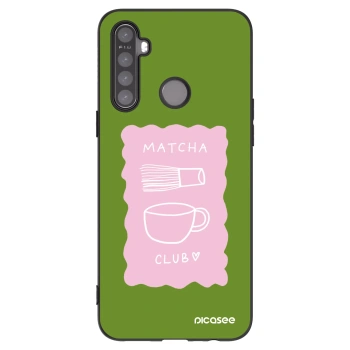 Picasee Realme 5 Hülle - Schwarzes Silikon - Matcha club