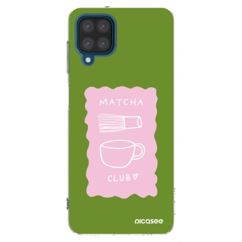Picasee Samsung Galaxy A12 A125F Hülle - Transparentes Silikon - Matcha club