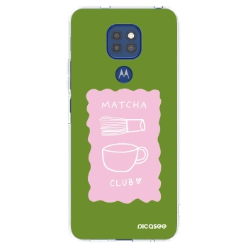 Picasee Motorola Moto G9 Play Hülle - Transparentes Silikon - Matcha club