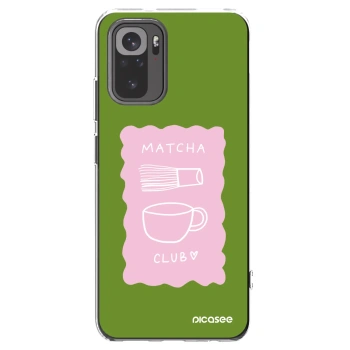 Picasee Xiaomi Redmi Note 10 Hülle - Transparentes Silikon - Matcha club
